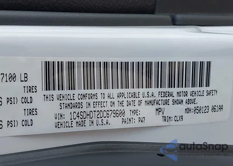 2013 Dodge Durango Crew from USA, damaged, VIN 1C4SDHDT2DC679600